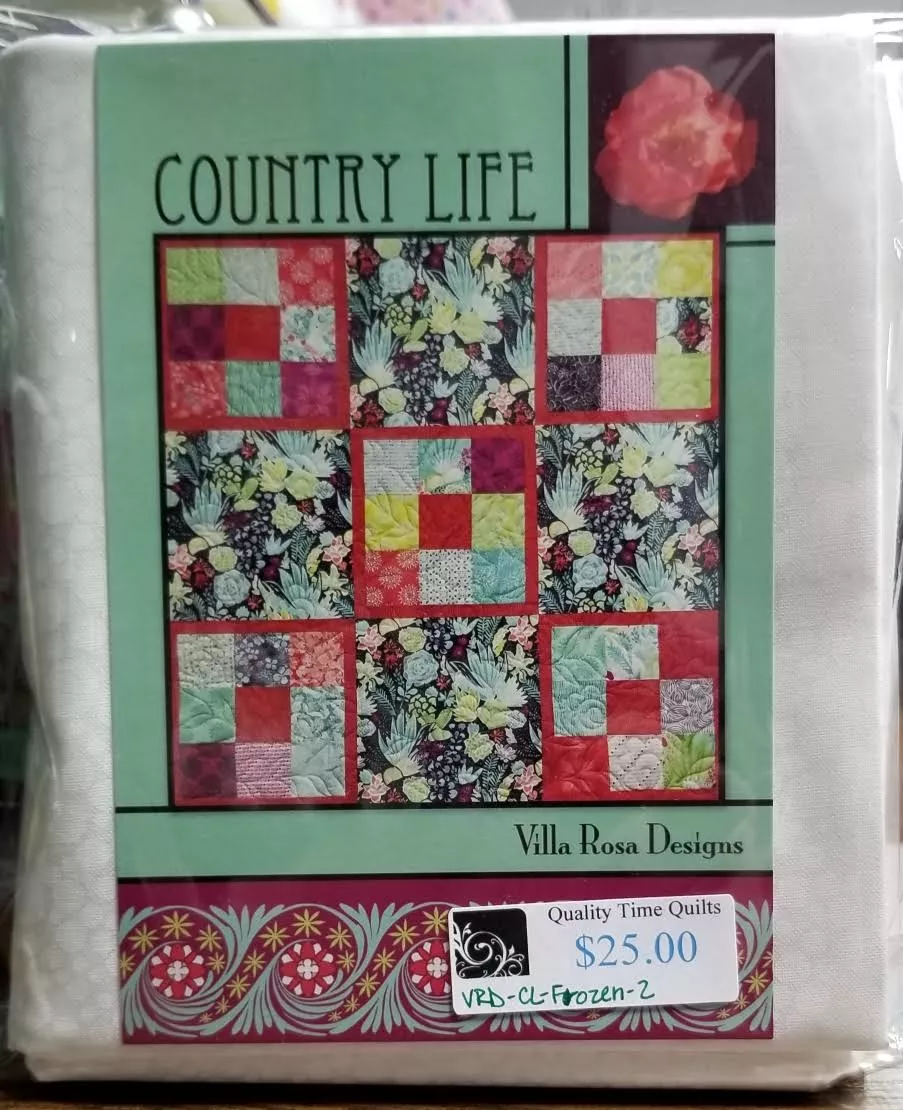 Villa Rosa Quilt Kit - Country Life Frozen 2