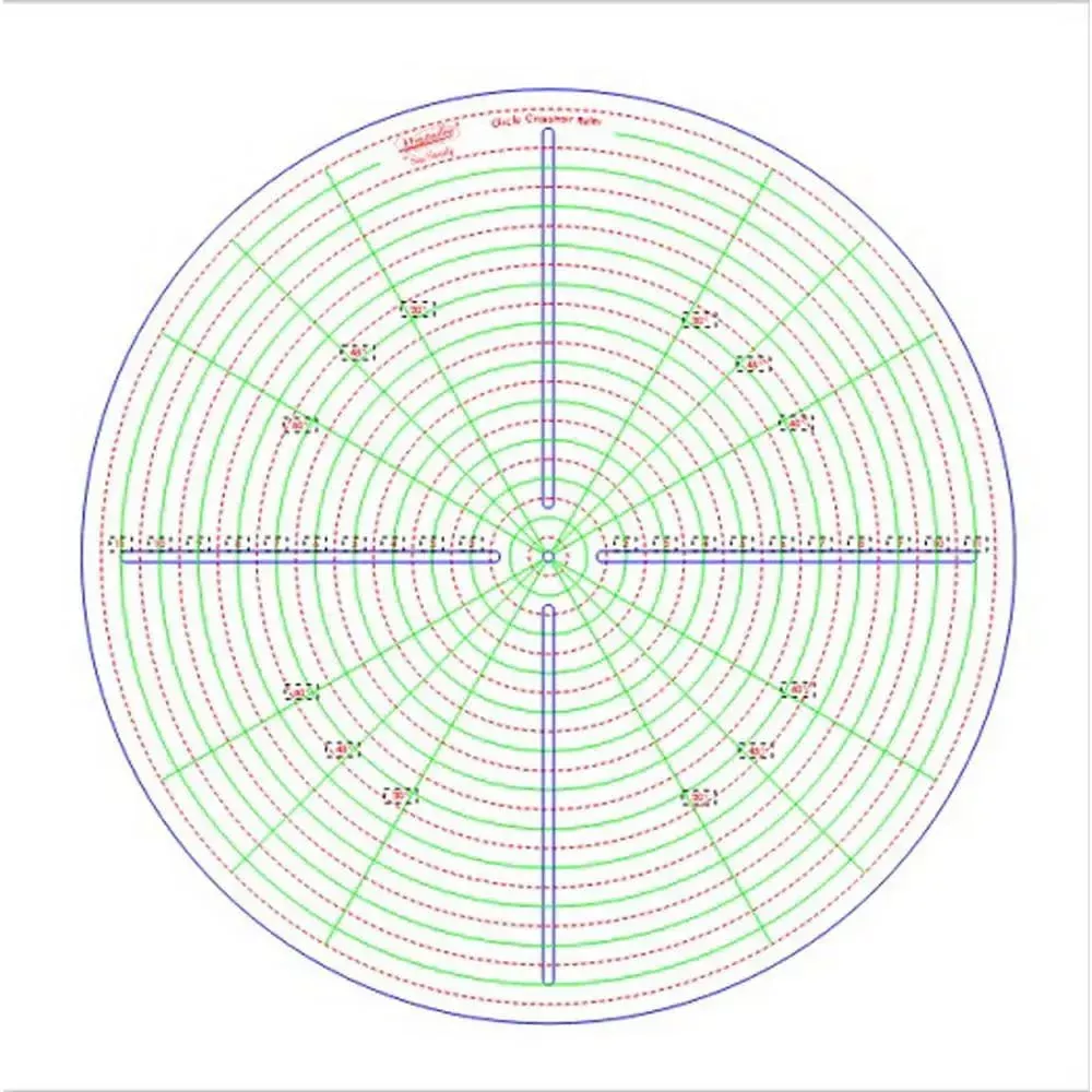 Westalee Design Circle Crosshair Ruler