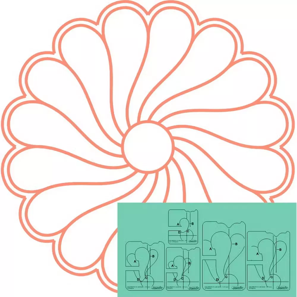 Westalee Design Wreath 16 with Echo Templates 5pc Set