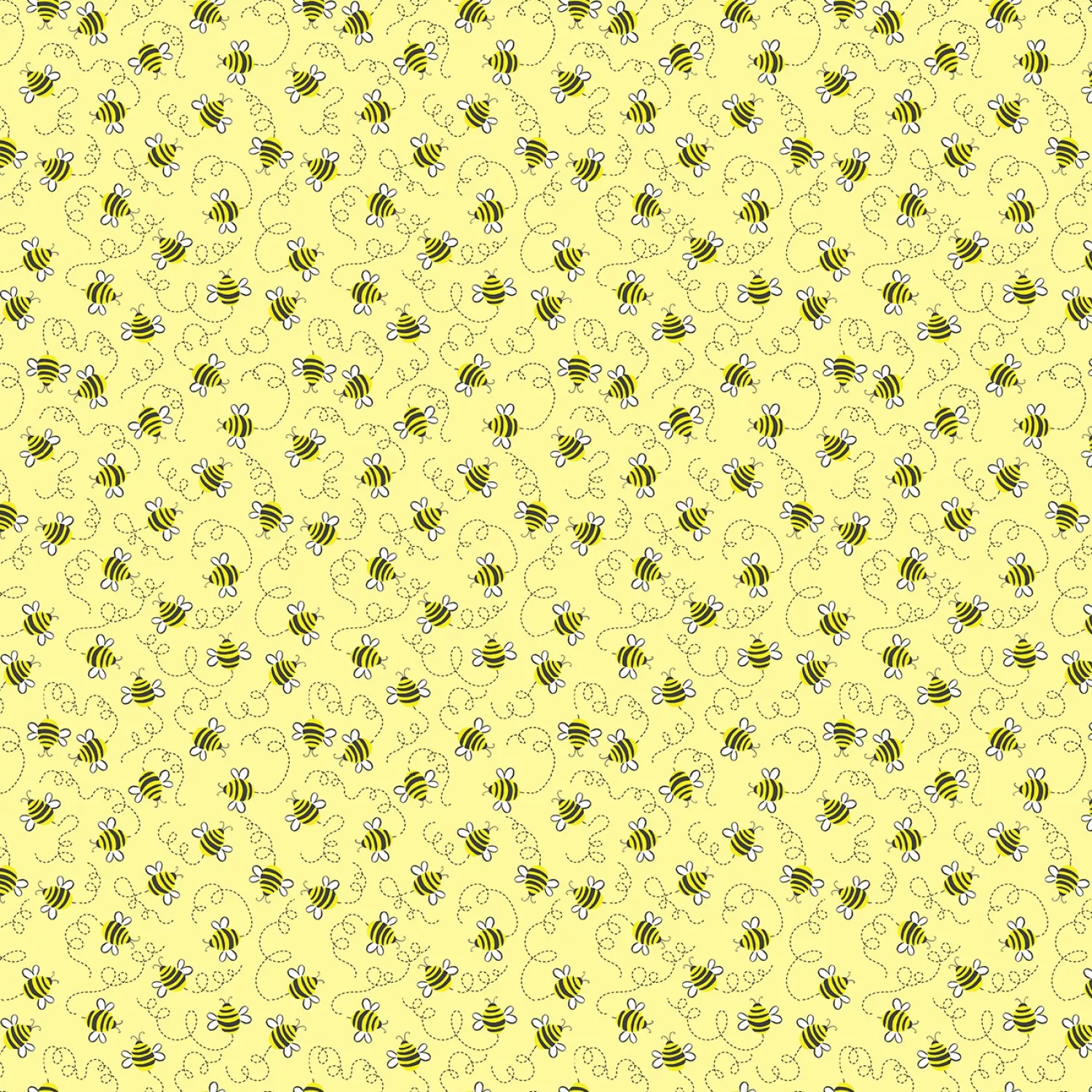 Whats The Buzz C7854 Yellow Bees Timeless Treasures