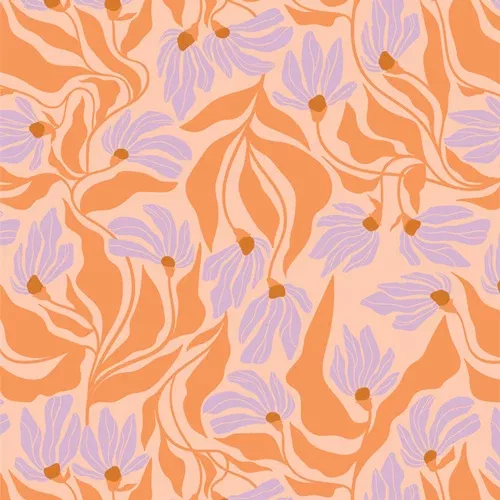 Wind Dance Blaze TAN69908 from Tangerine by Art Gallery Fabrics- 1/2 Yard