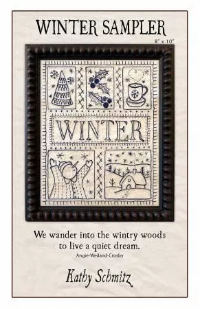 Winter Sampler Embroidery Pattern by Kathy Schmitz