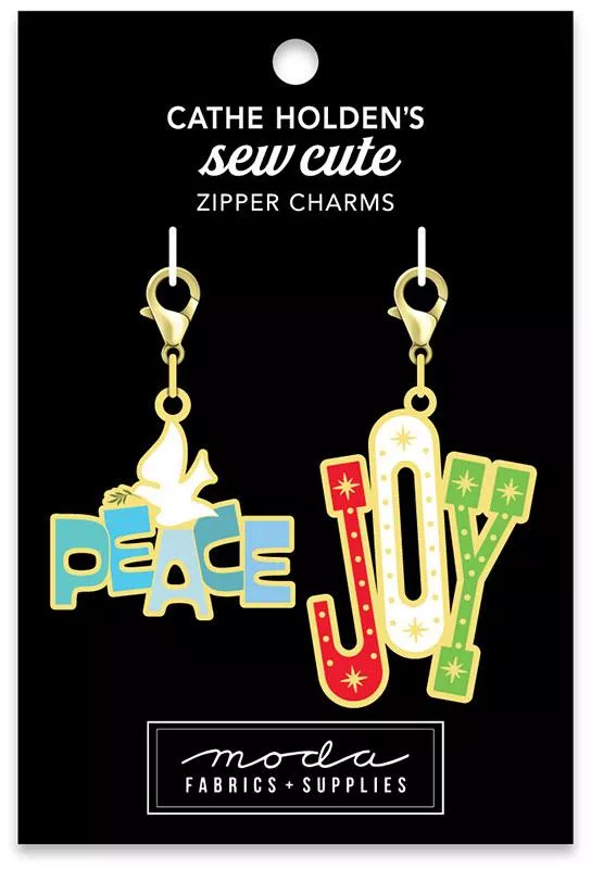Zipper Pull – Peace & Joy 2ct, CH129