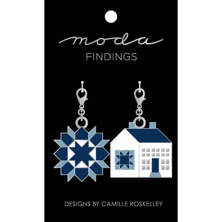 Zipper Pulls – Nantucket Summer Block & House 2ct TB110