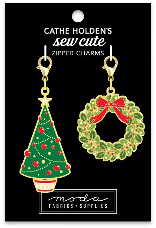 Zipper Pulls – Tree & Wreath 2ct CH126